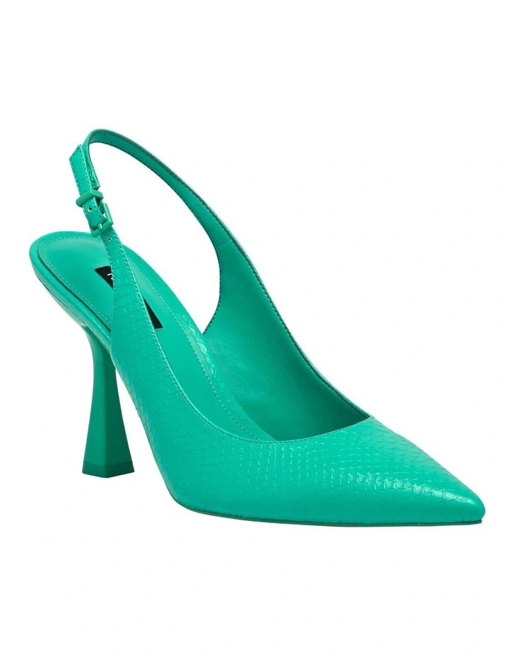 Righty Slingback Heel in Green