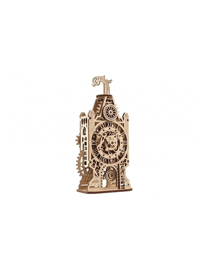 Mechanical Old Clock Tower 44 Piece Wooden 3D Puzzle Gift Set (8 Years)