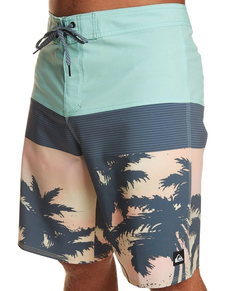 Surf Silk Panel Boardshorts in Pastel Turquoise