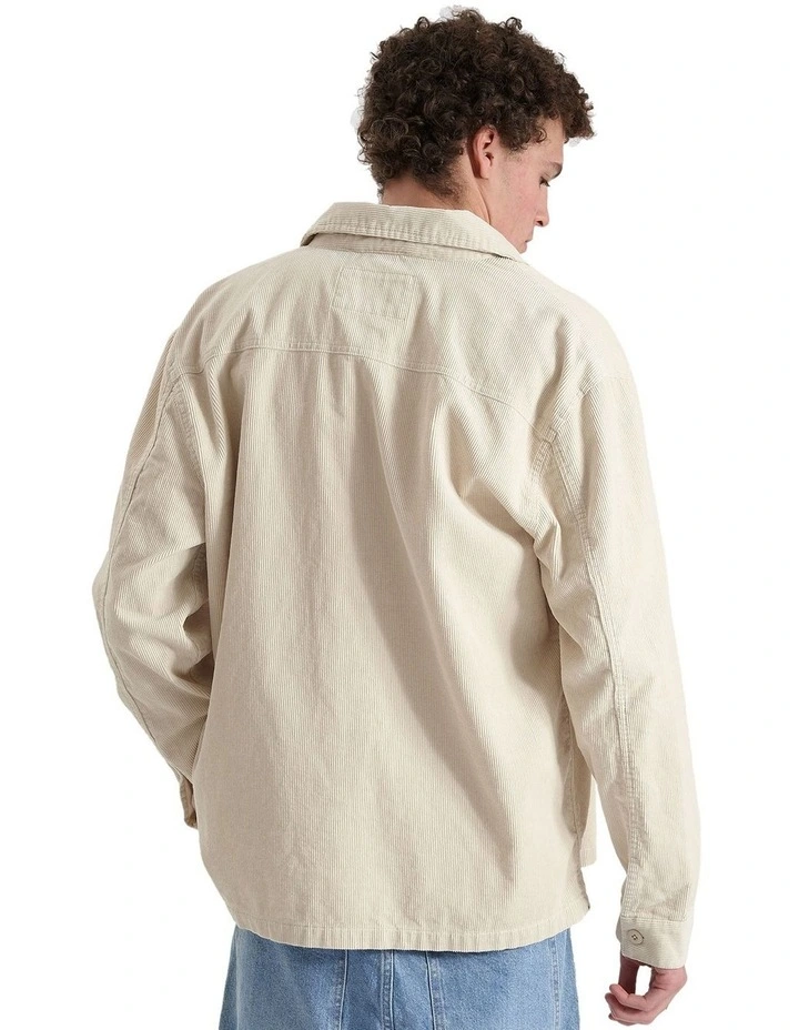 Commodity Boxcar Overshirt in Natural White