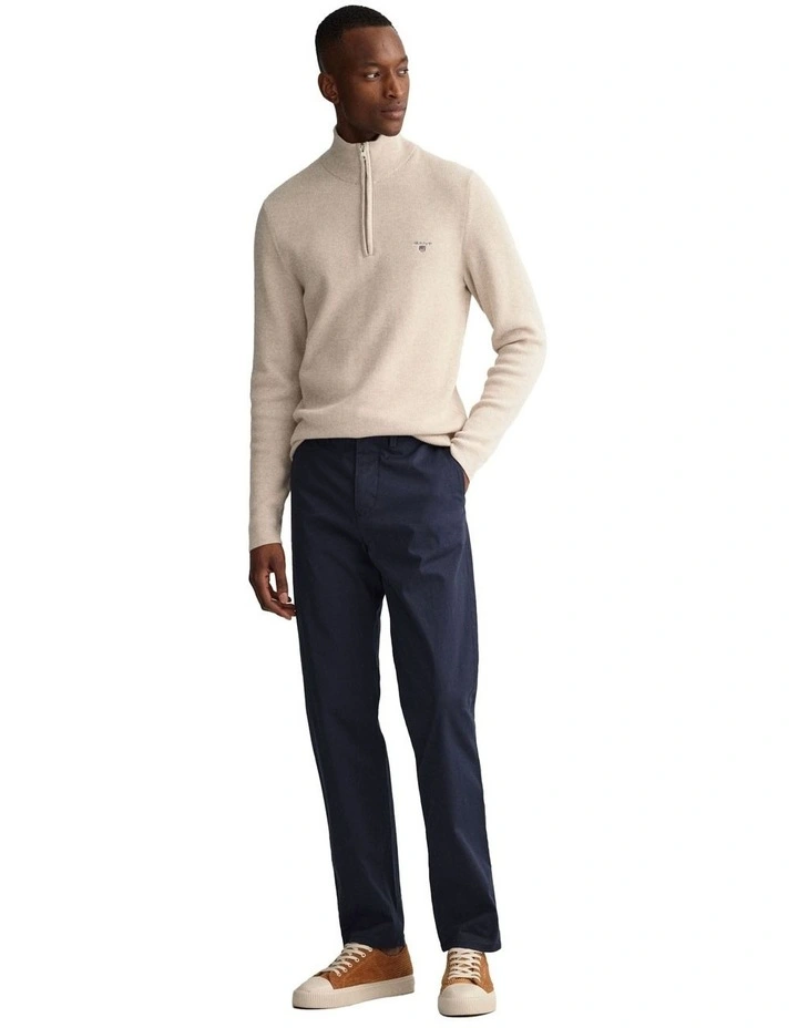 Allister Regular Fit Twill Chinos in Marine
