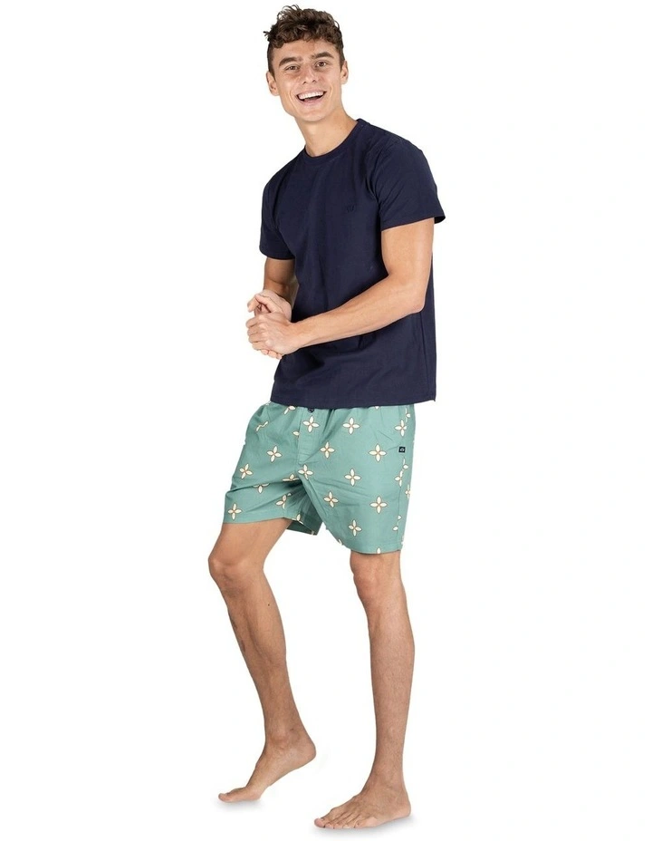Daisy Summer PJ in Navy/Multi