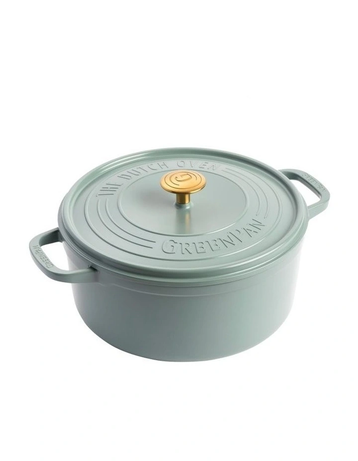 Featherweights Casserole with Lid 24cm in Smokey Sky Blue