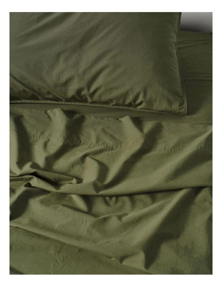 Terra Organic Cotton Sheet Set in Olive