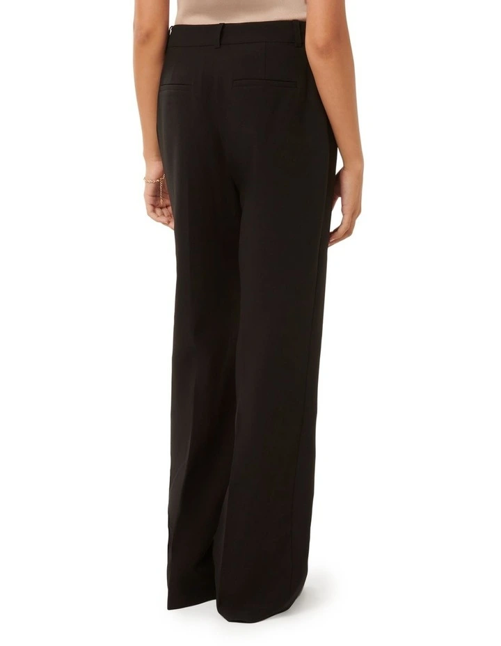 Ava Straight Leg Pants in Black