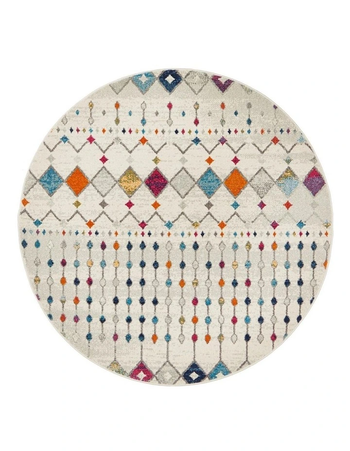 Mirage 356 Round Rug in Multi