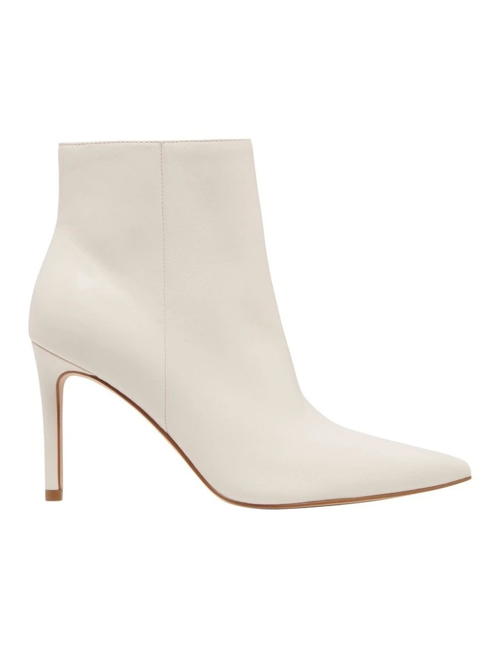 Gabria Heeled Ankle Boot in Ivory