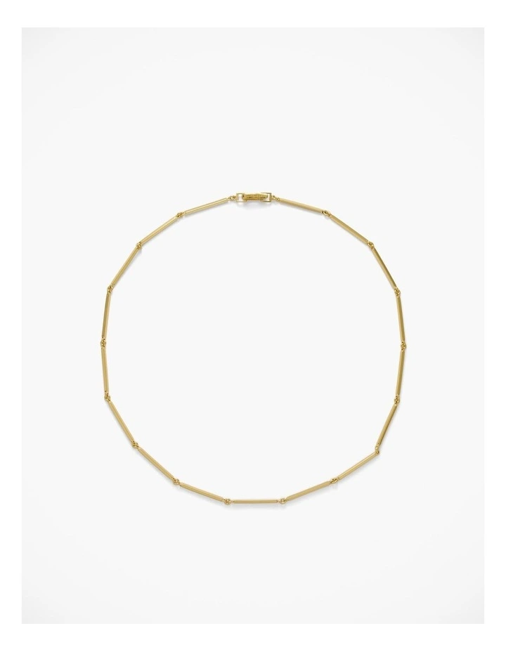 Bar Chain Necklace in Gold