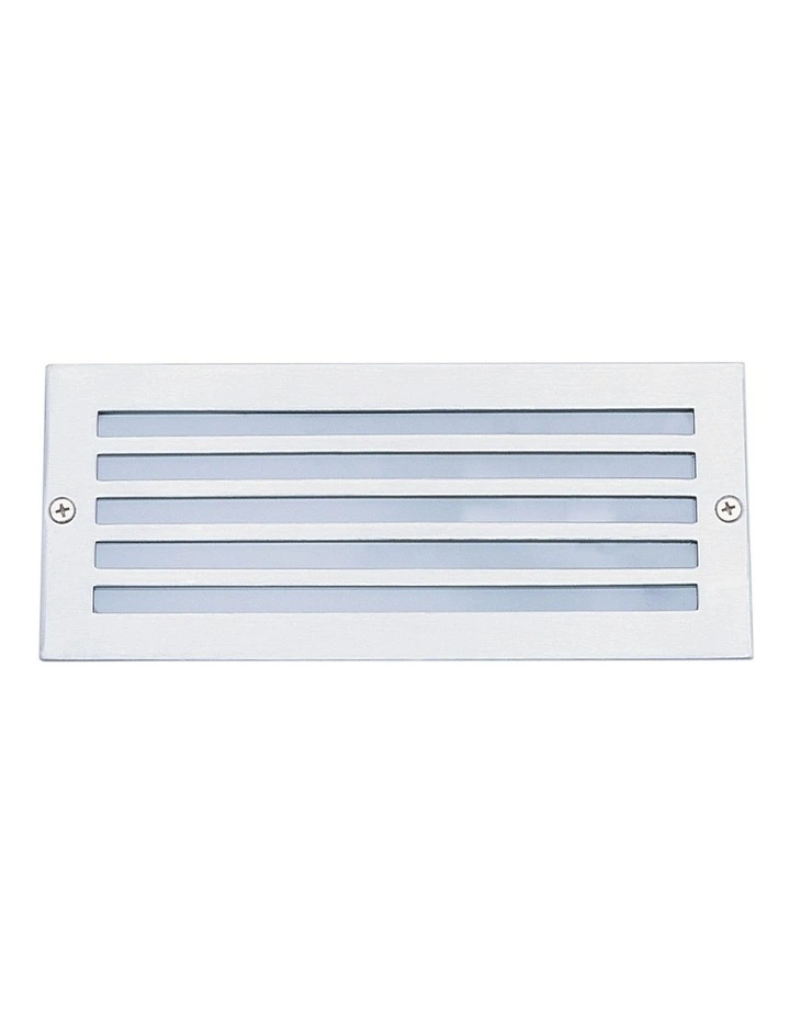 Brick Light 316 Stainless Louvred Face