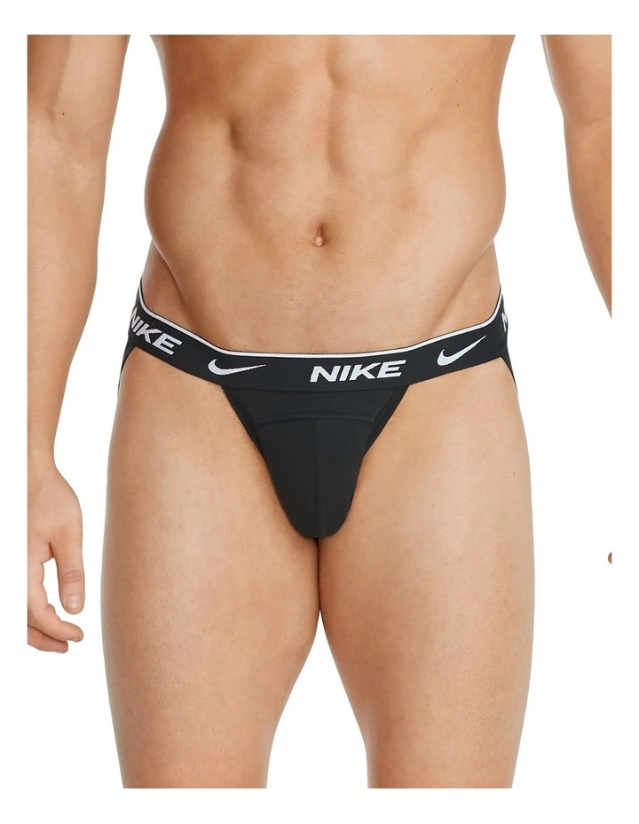 Everyday Stretch Jockstrap 3 Pack in Black