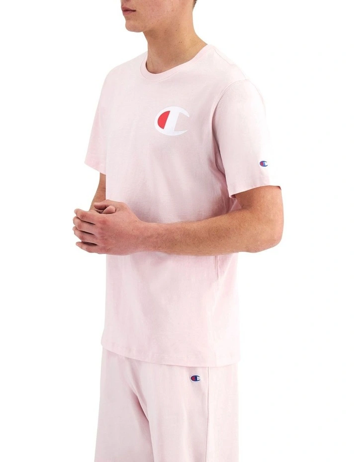 Logo Tee in Pink Moon