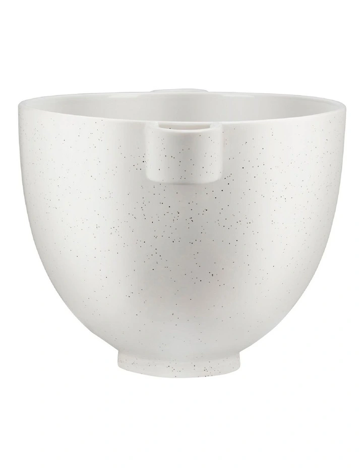 Ceramic Bowl For Stand Mixer in Speckled Stone