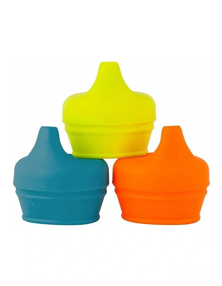 Snug Spout Baby/Boy/9m /Infant Cup Universal Cover/Lid BL/OR/YL