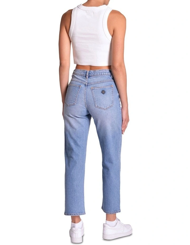 95 Mid Straight Crop Felicia Jeans in Blue