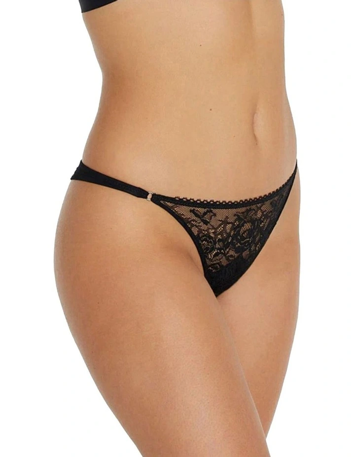Naturally Me Thong in Black