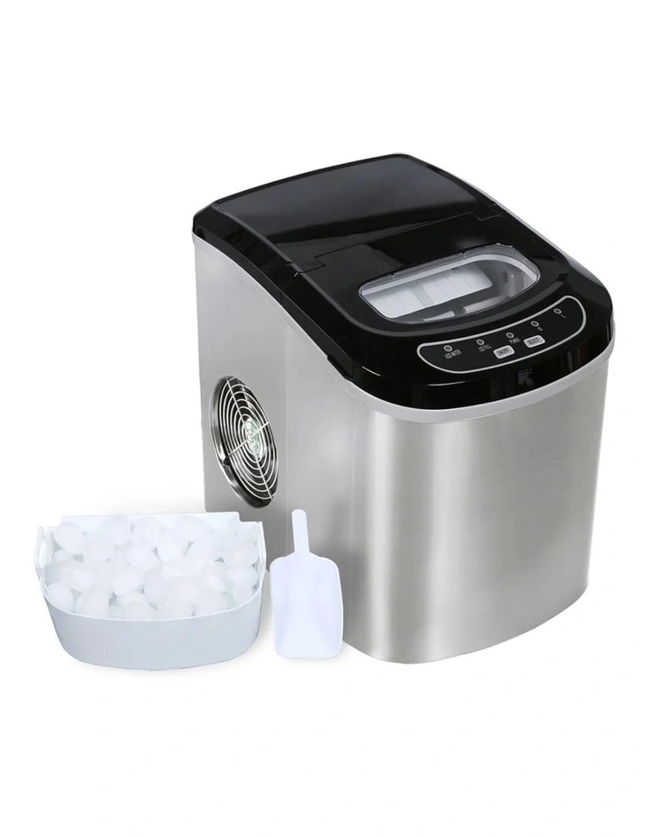 Ice Maker Machine Stainless Steel 2.2L in Silver