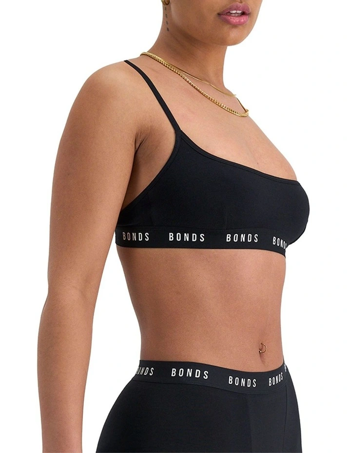 Icons Scoop Crop in Black