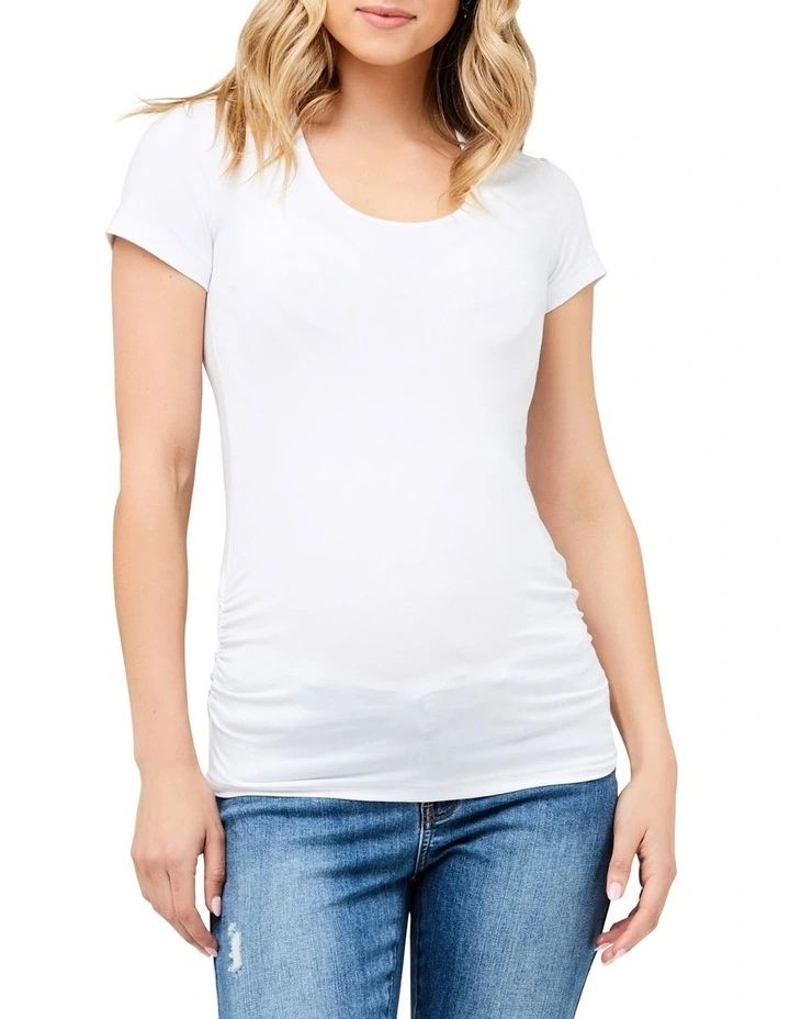 Organic Tube Tee in White