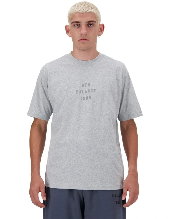 Iconic Collegiate T-shirt in Athletic Grey