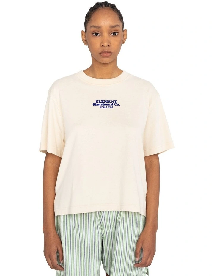 Short Sleeves T-shirt in Beige
