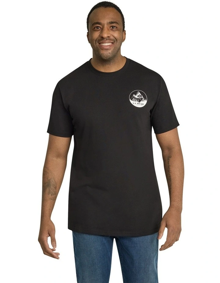 Paramount Longline Tee in Black