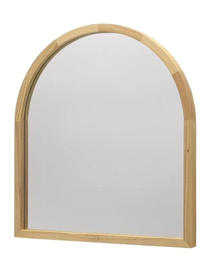 Tina Arch Mirror 60 x 65cm in Light Wood