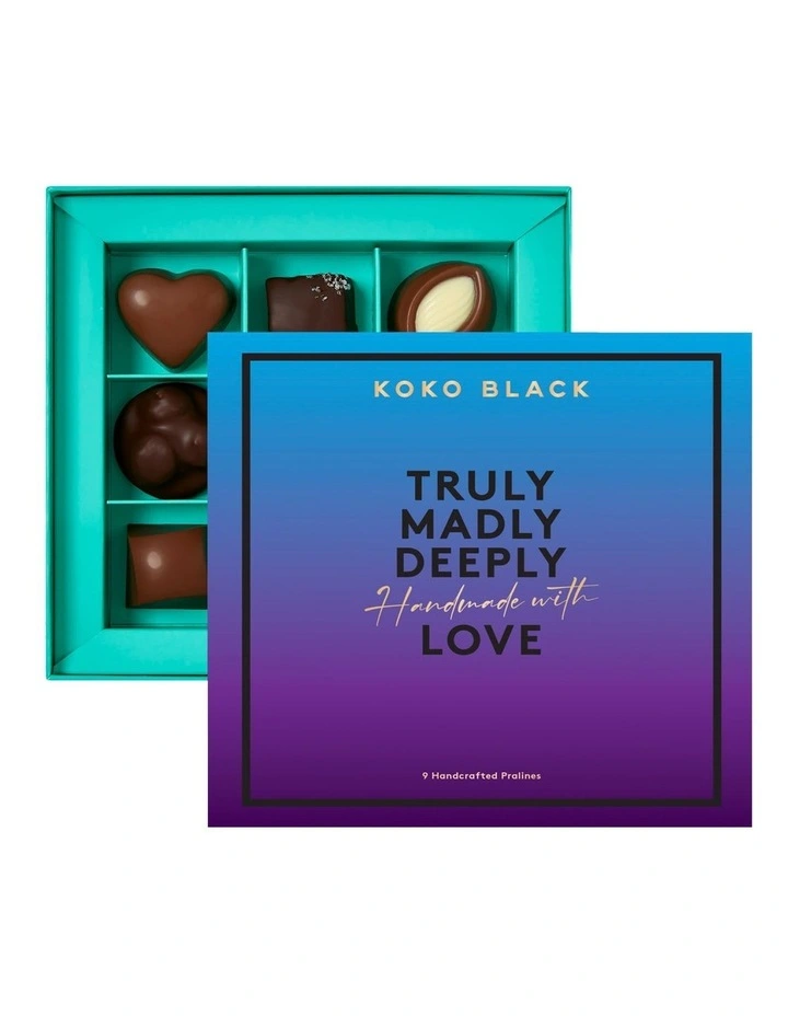 Valentine's Day Gift Box 9 Chocolate Pralines