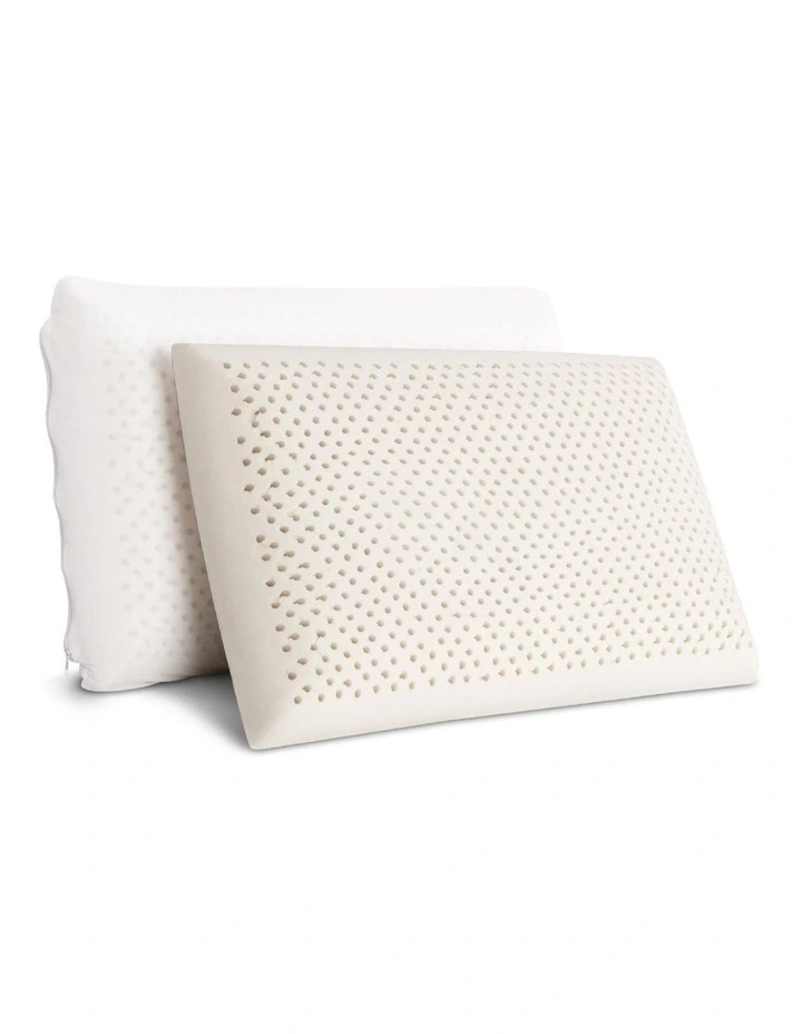 Natural Latex Pillow Classic Twin Pack in White