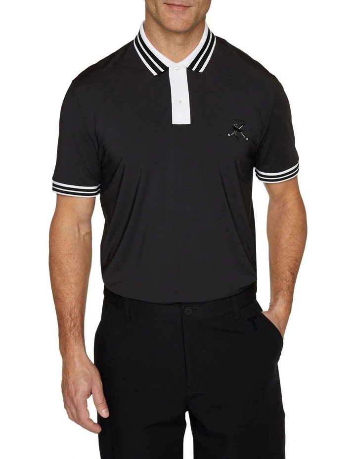 Crest Polo in Black