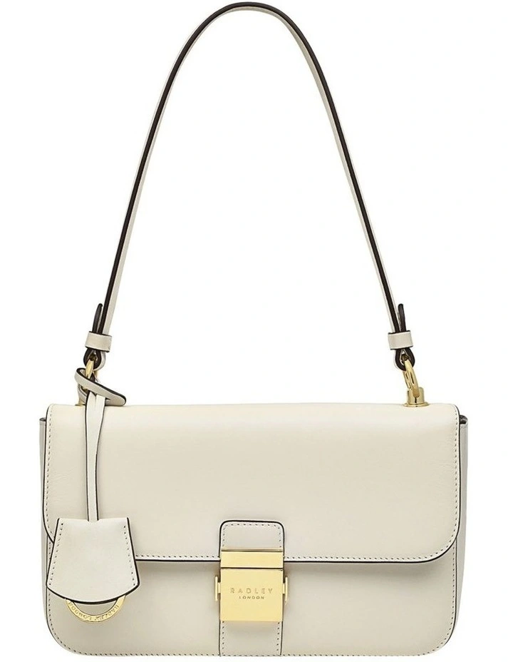 Hanley Close Medium Flapover Shoulder Bag in Birch