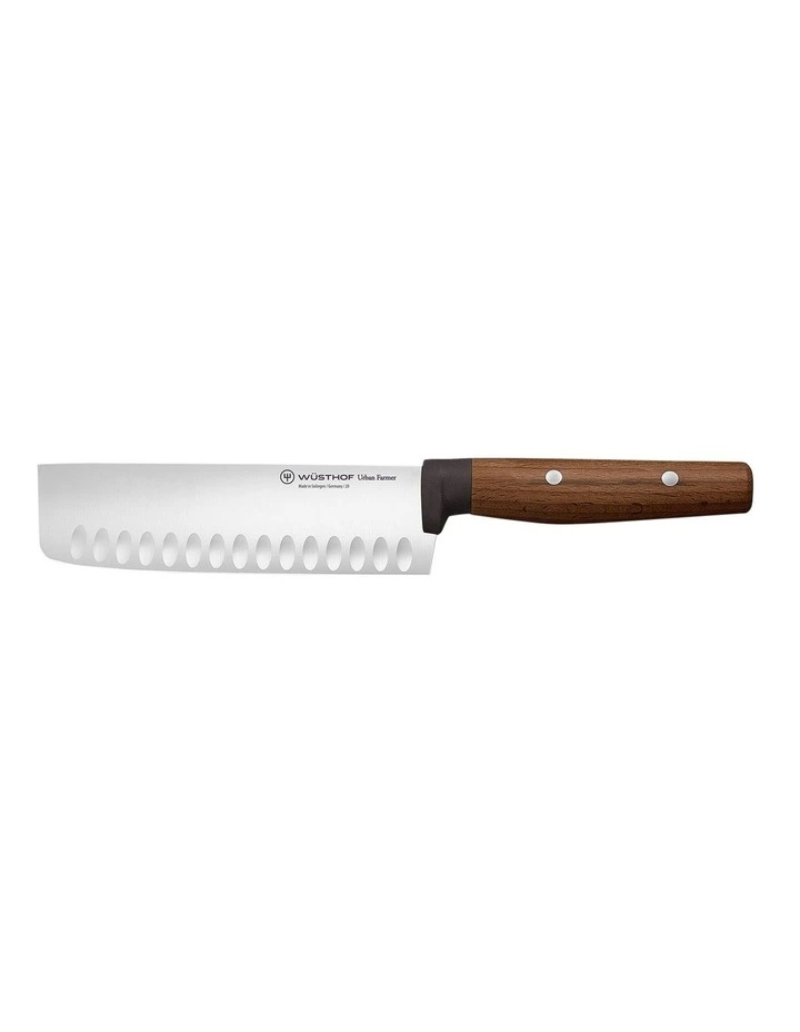 Urban Farmer Nakiri Knife 17cm in Brown