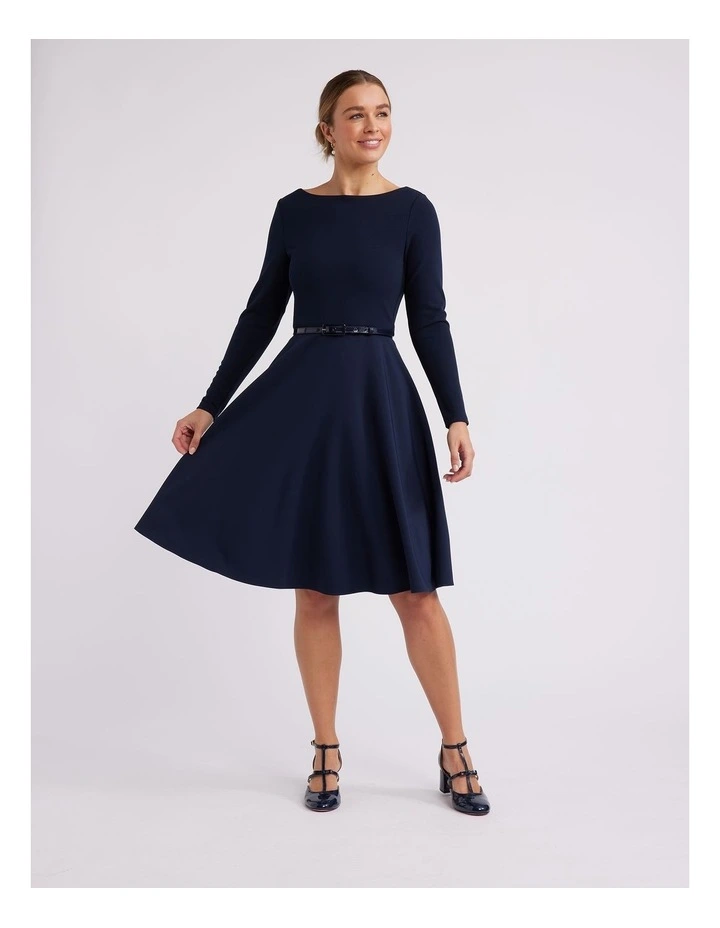 Like A Charm Dress in Navy