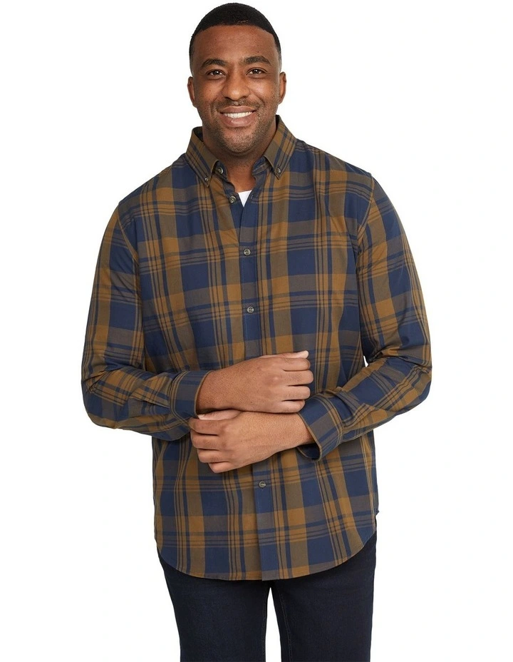 Artie Check Shirt in Mustard