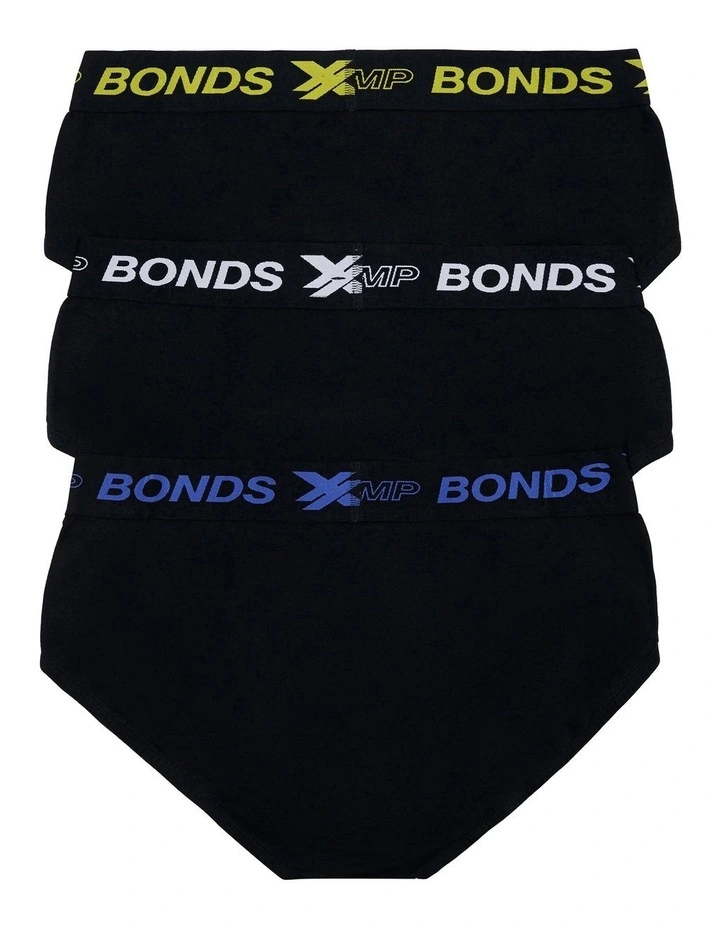 X-Temp Brief 3 Pack in Black