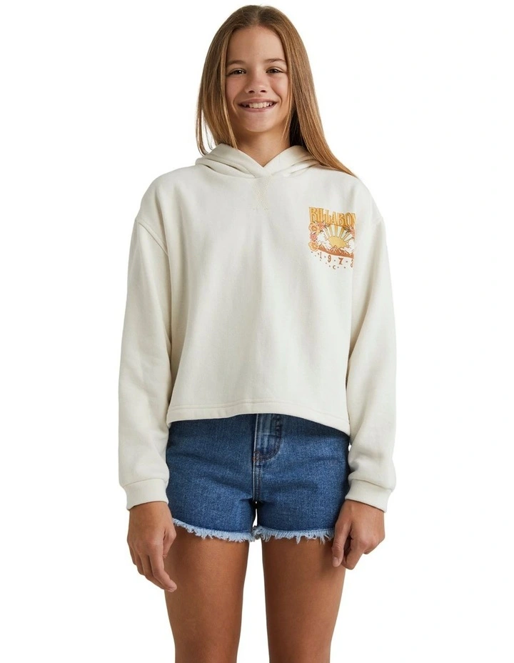 Easy Breeze Crew Hoodie in Salt Crystal
