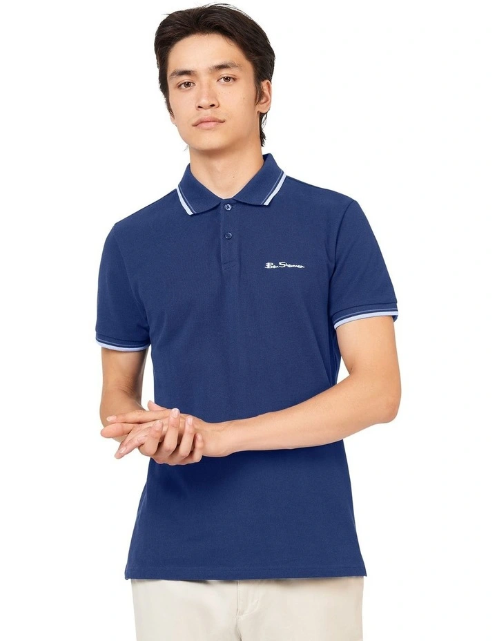 Signature Polo Shirt in Navy
