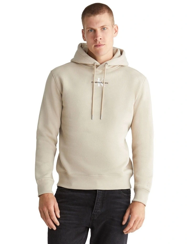 Monologo Hoodie in Beige