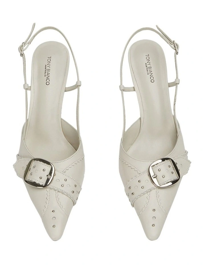 Sadie Heels in White