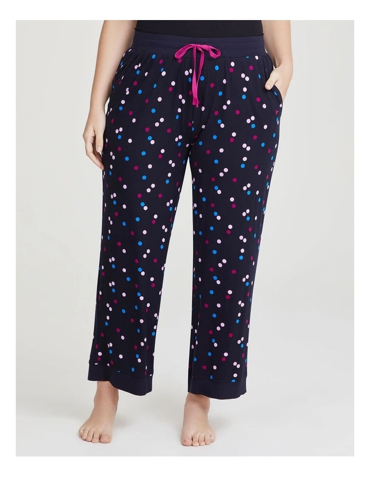 Bamboo Confetti Pyjama Pant in Print/Navy
