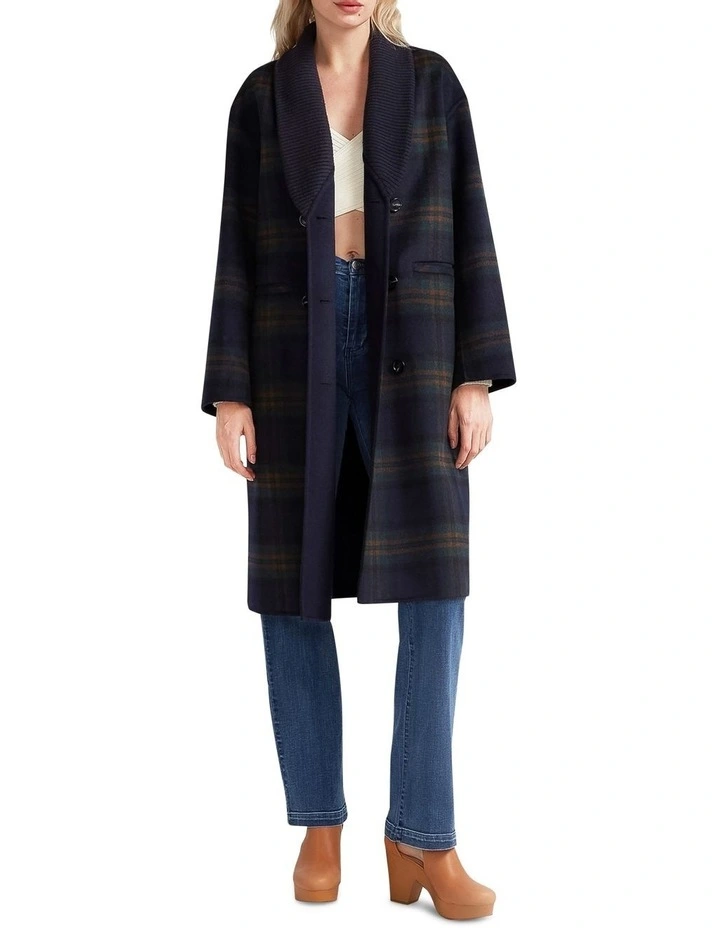 Empire State of Mind Collared Coat in Multi