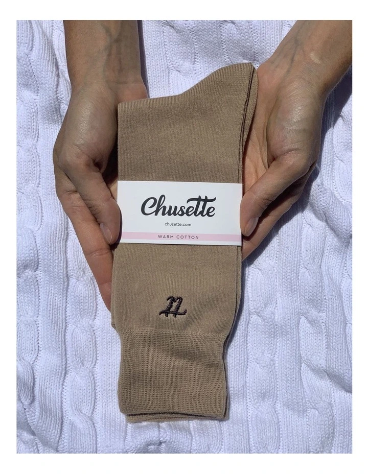 Men's Socks in Nude 10 Pack