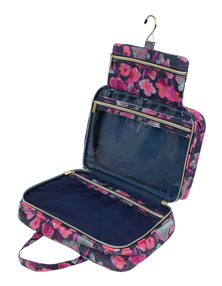 Hanging Cosmetic Bag 290gm in Midnight Meadow