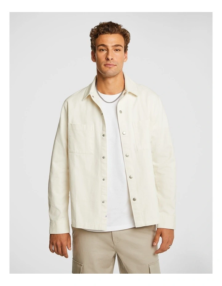 Jak Denim Shirt in Ecru