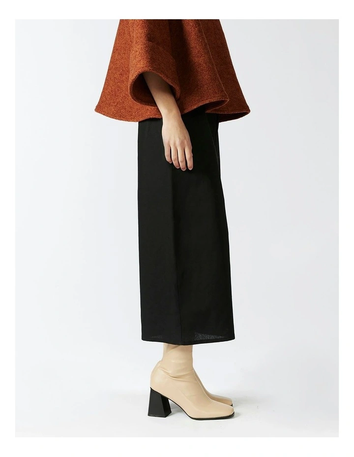 Classic High Waisted Culottes in Black