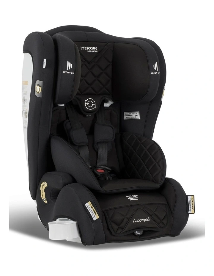 Accomplish More Car Seat in Black