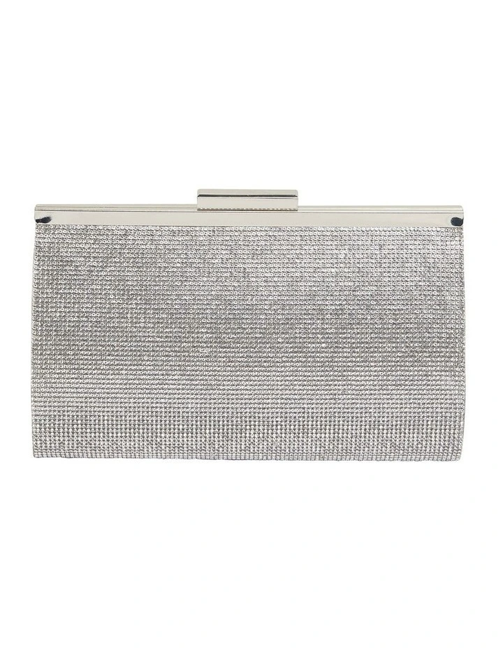 Winslet Silver Beaded Clutch