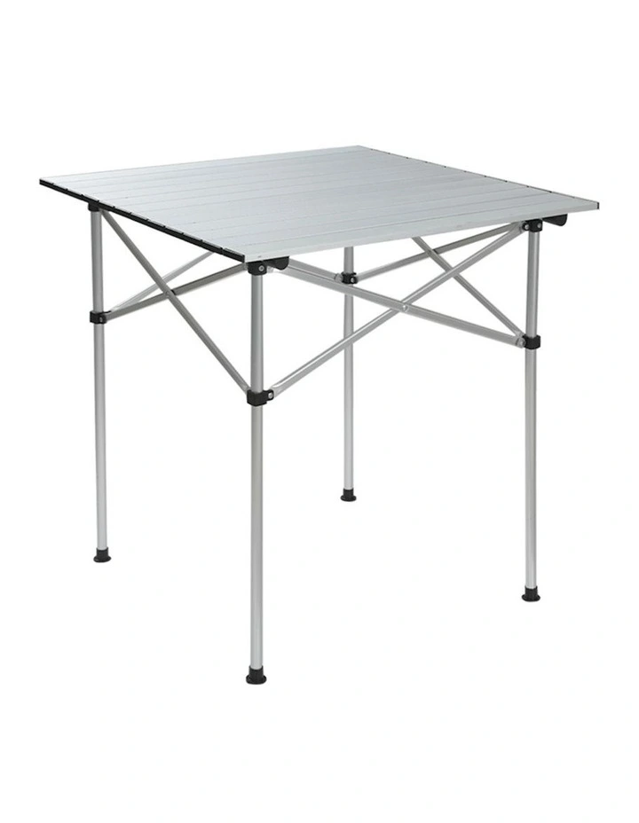 Folding Camping Table 70CM Roll Up Outdoor Picnic BBQ Aluminium Desk