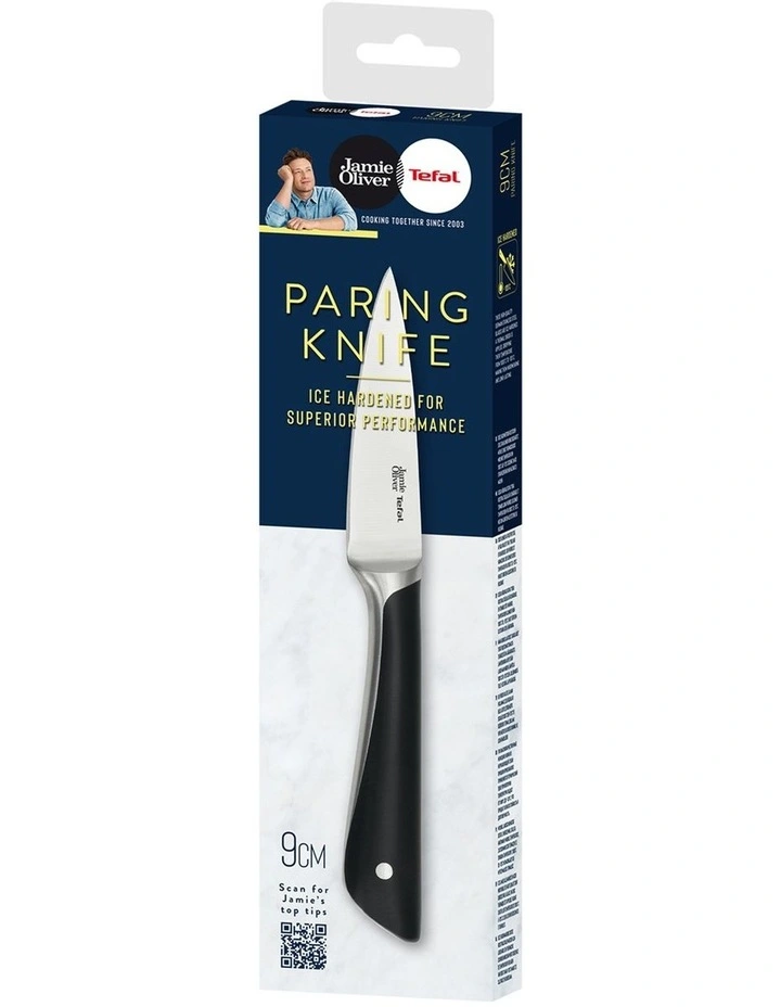 Paring Knife 9cm in Black/Stainless Steel