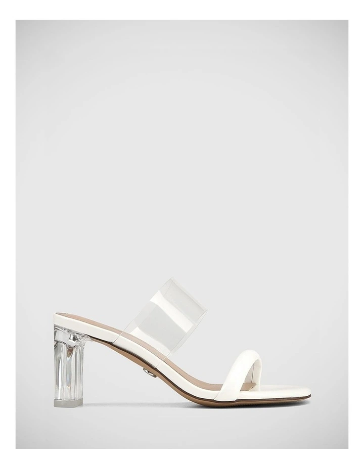 Ocean Patent Leather Sandal in White