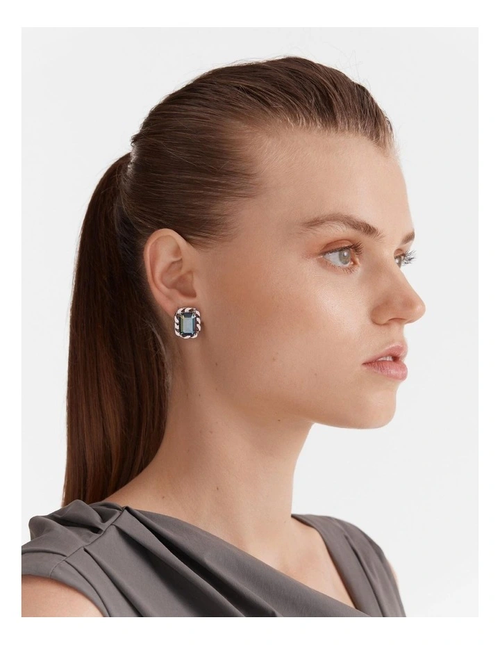 Salute Stud Earrings in Galactic Purple